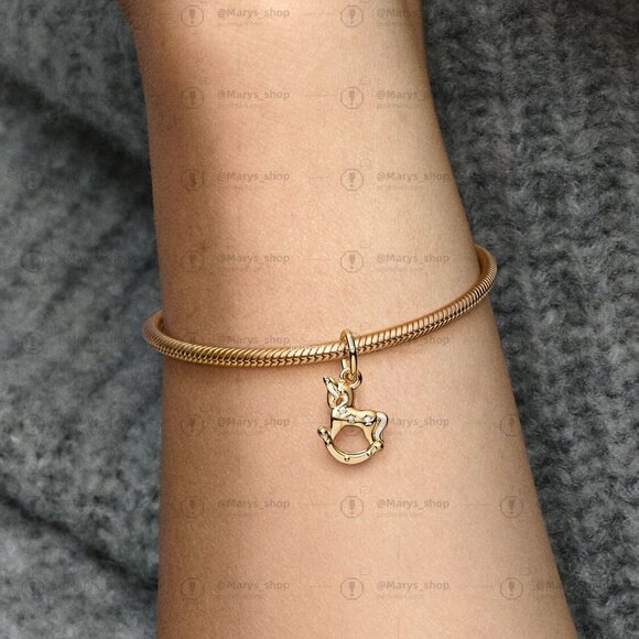 Pandora Rocking Unicorn Dangle Charm - Picture 4 of 5